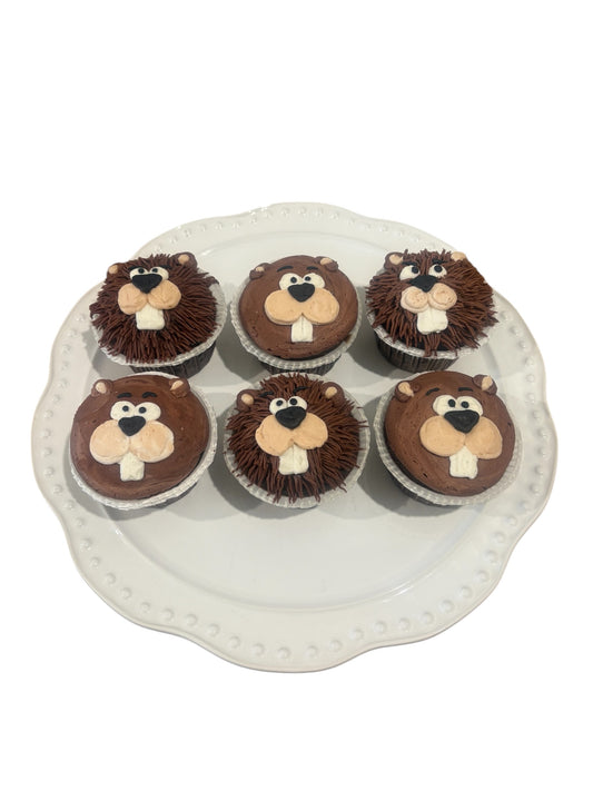 BUCKY BEAVER CUPCAKES