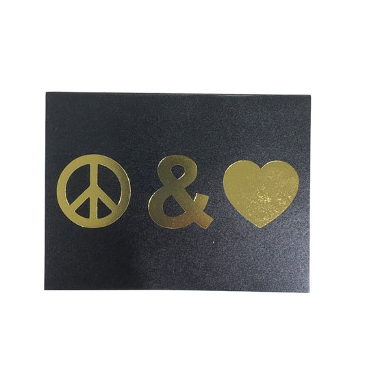 PEACE AND LOVE GREETING CARD