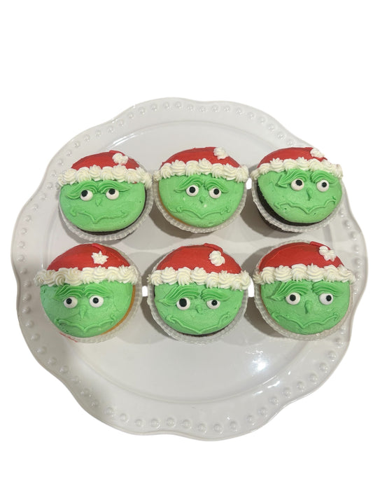 GRINCH CUPCAKES