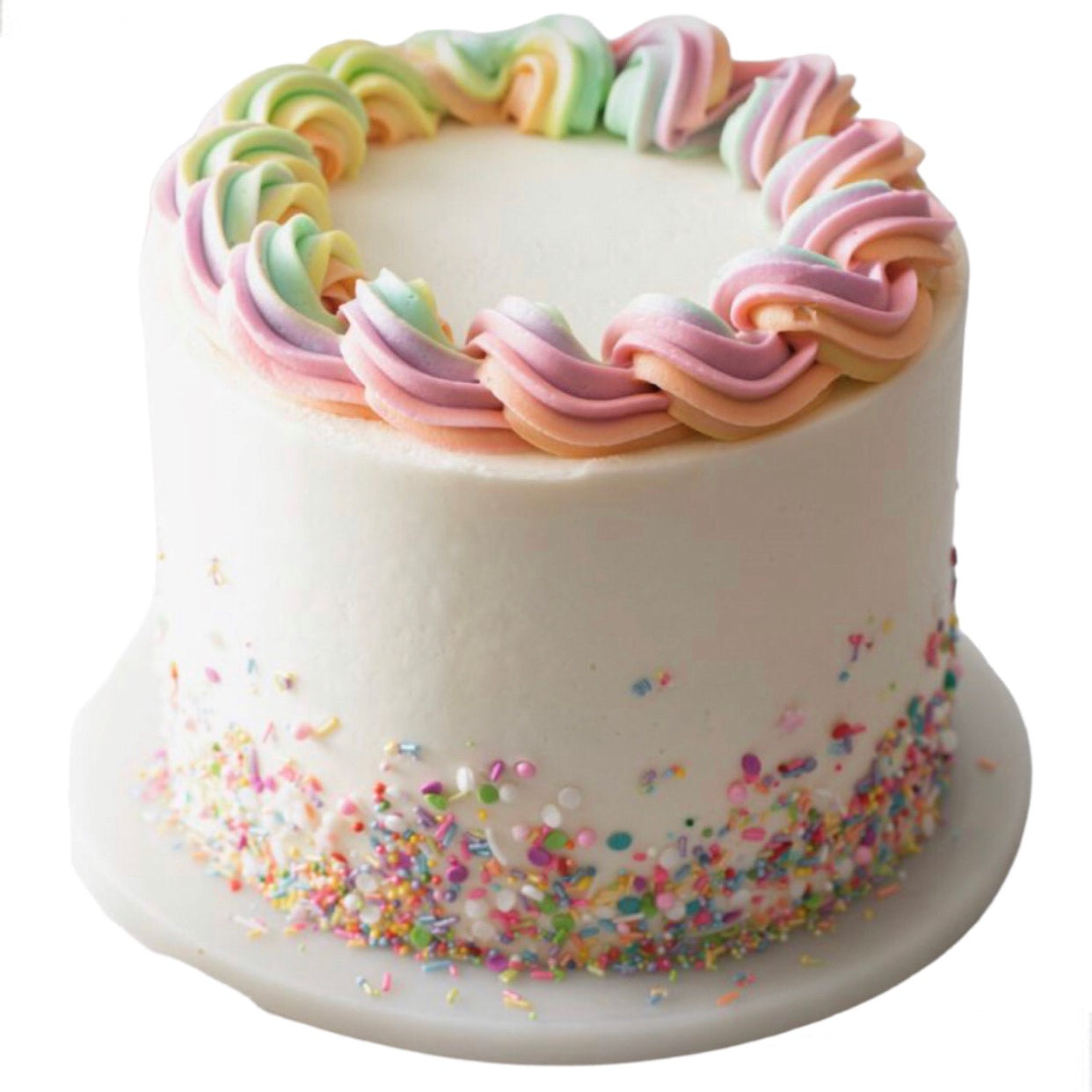 RAINBOW HULA CAKE