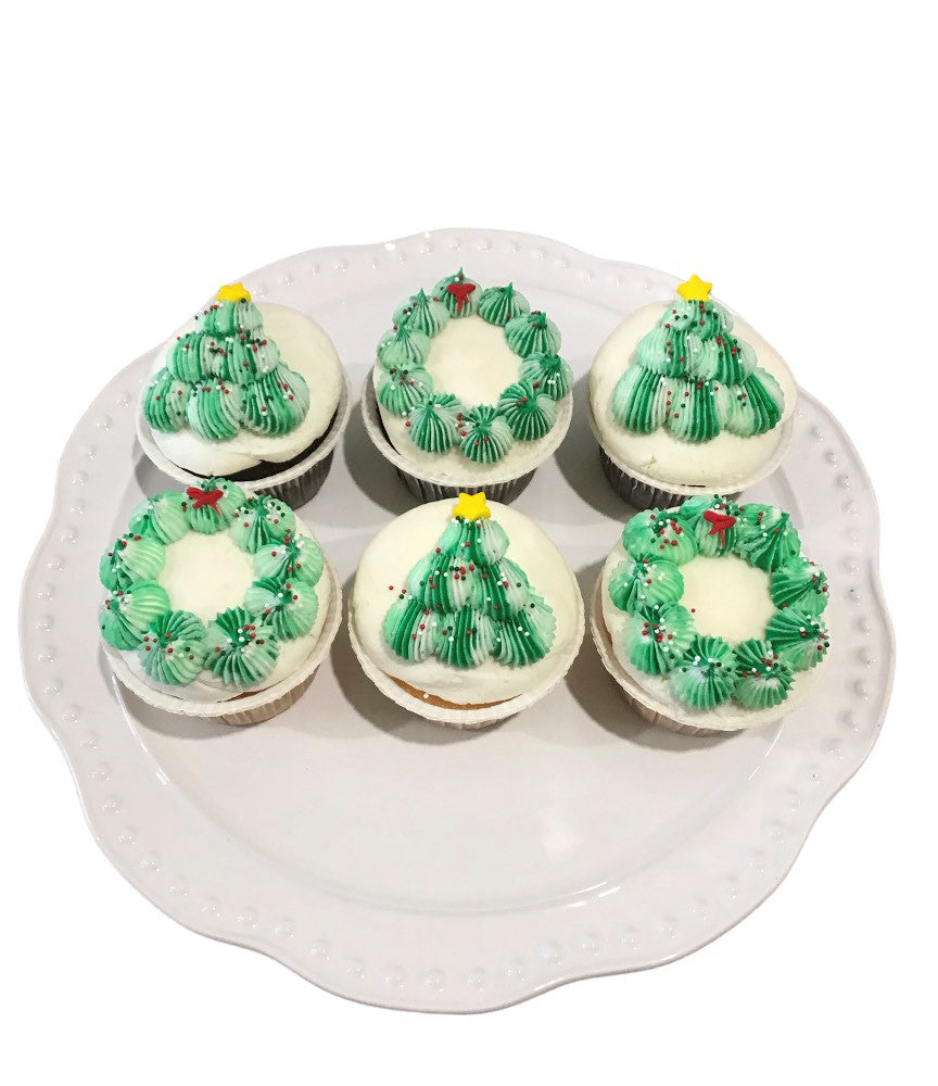 WREATHS AND TREES CUPCAKE PACKAGE