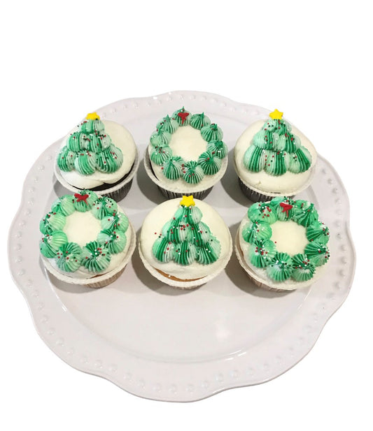 WREATHS AND TREES CUPCAKE PACKAGE