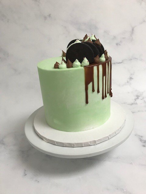 CHOCOLATE PEPPERMINT TWIST CAKE